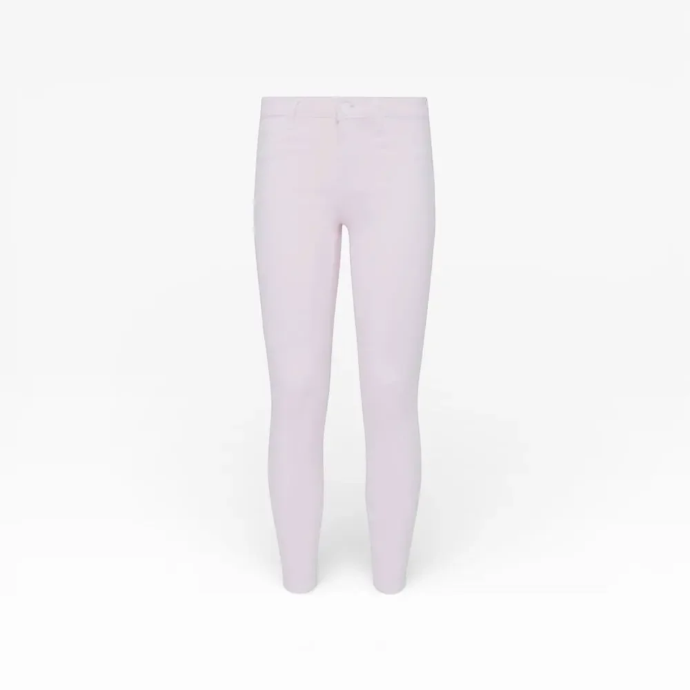 L’Agence Coated Margot Cropped Skinny Jeans in Lilac Snow - Size 10